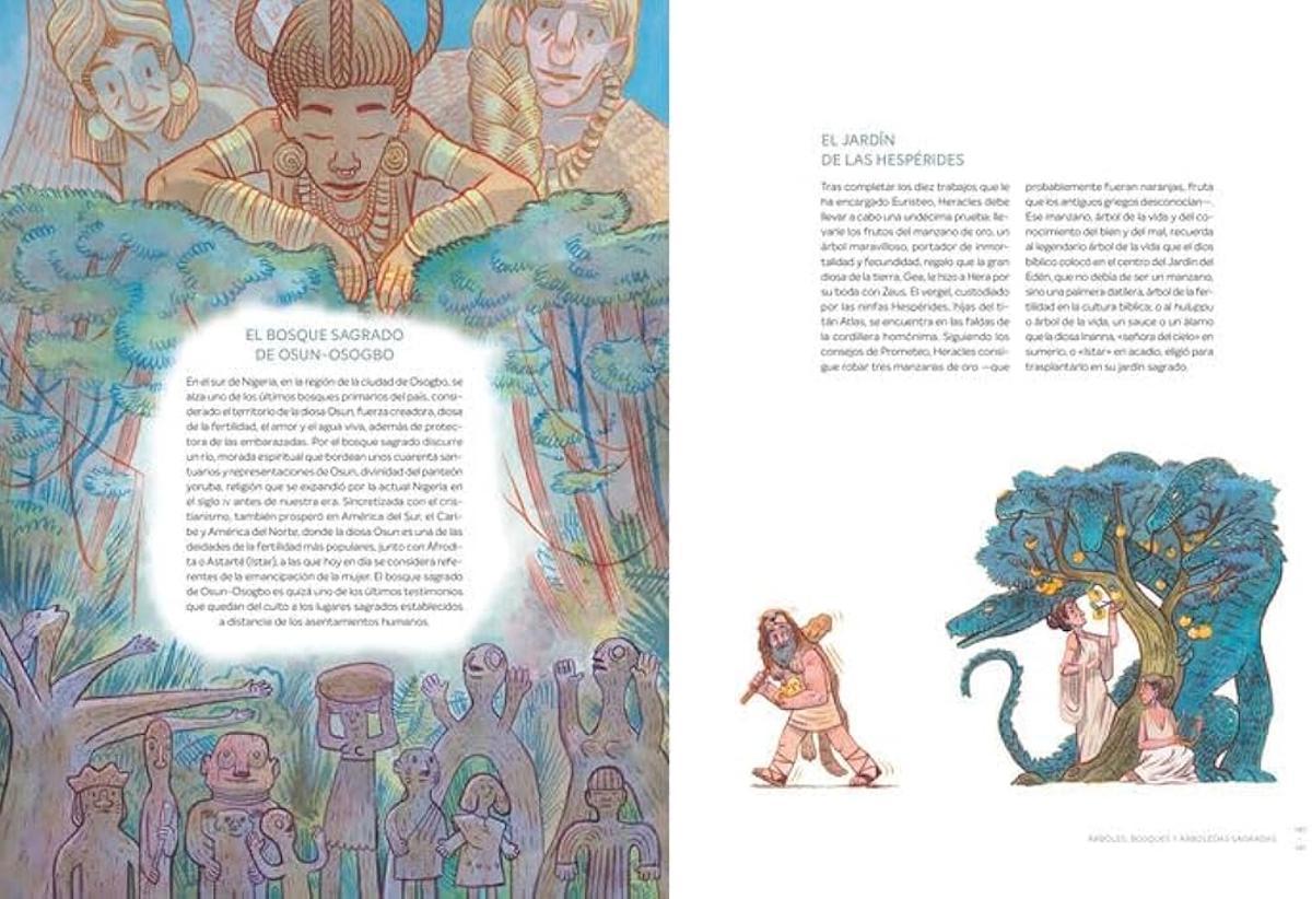 Dos páginas del libro ‘Los orígenes de lo sagrado’, publicado por Errata Naturae.