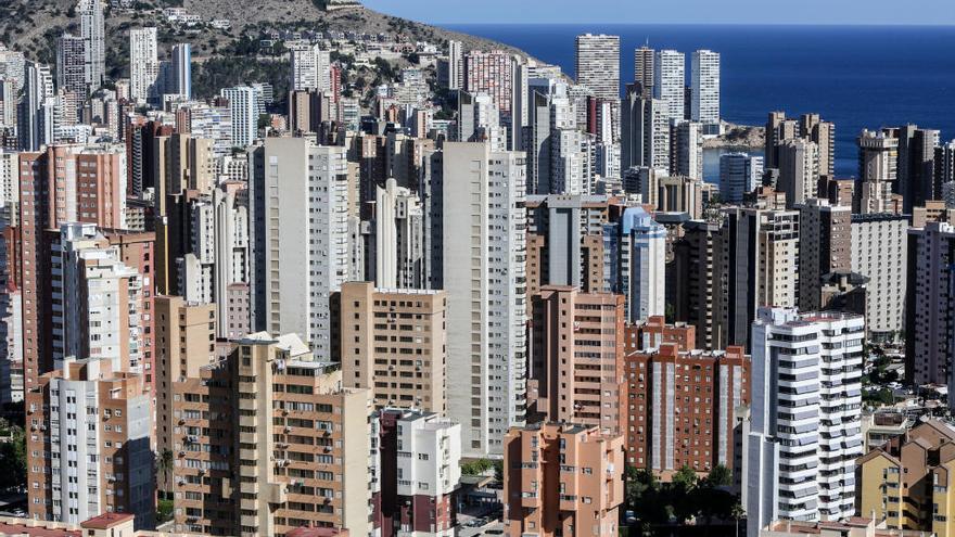 Vista aérea de Benidorm.