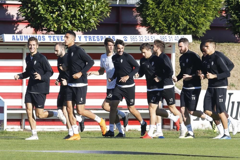 Entrenamiento del Sporting