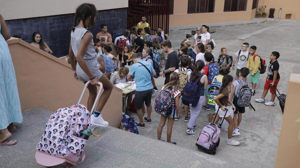 Imagen de un inicio de curso en Baleares.