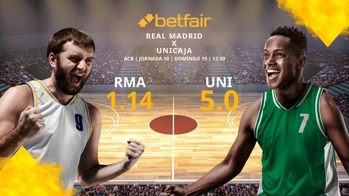 Real Madrid Baloncesto vs. Unicaja Baloncesto: horario, TV, estadísticas, clasificación y pronósticos