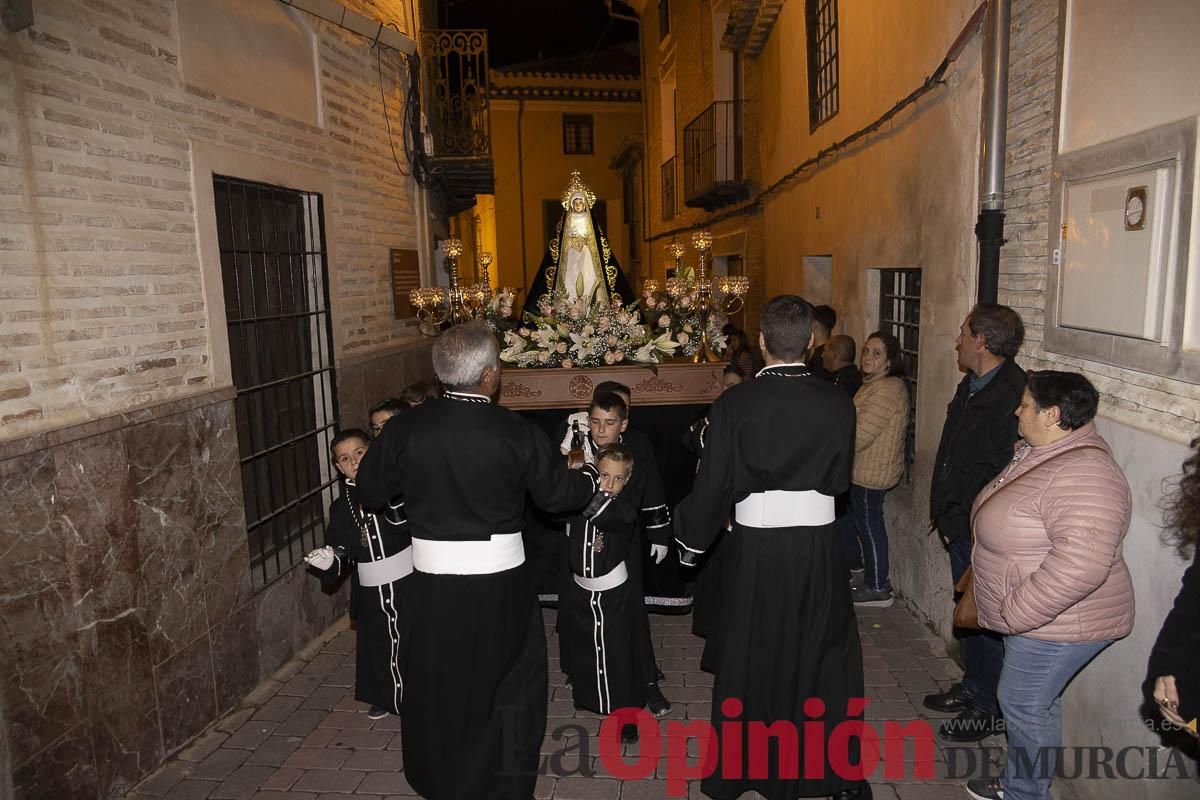Los niños toman las calles de Caravaca en la procesión de Lunes Santo