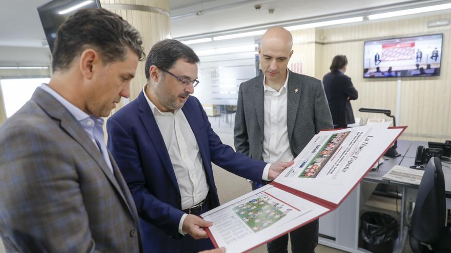 Así fue la visita de Alejandro Irarragorri, nuevo presidente del Sporting, vista LA NUEVA ESPAÑA de Gijón