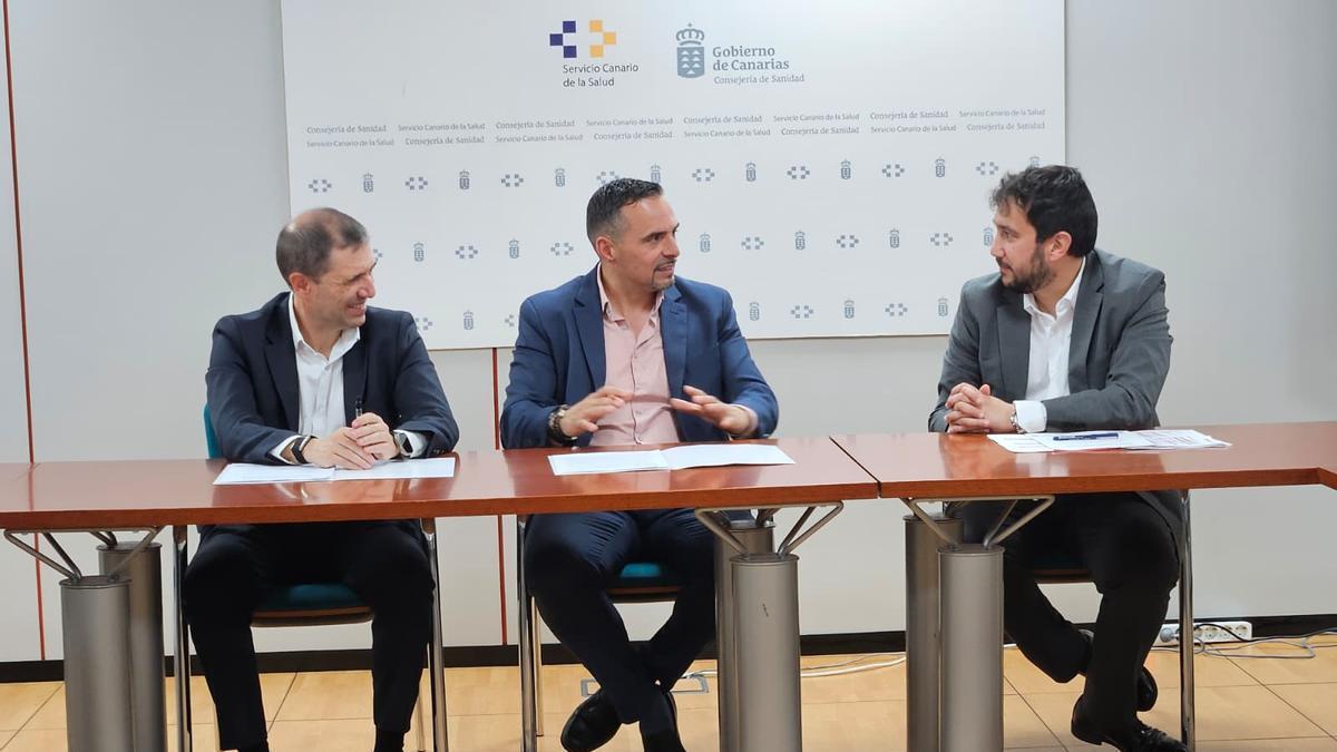 Reunión técnica mantenida entre Adasat Goya, Jesús Herrero y Juan Fernando Muñoz.