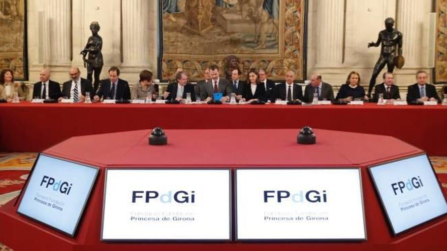 Reunió del desembre del Patronat de la Fundació Princesa de Girona per aprovar el pressupost per al 2018