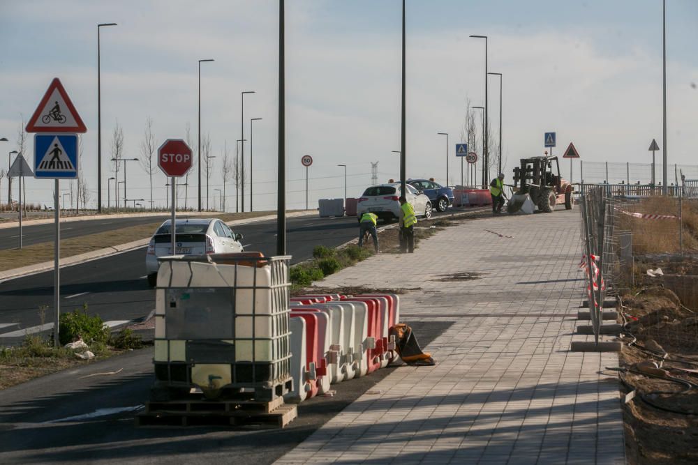 El Consell abre mañana al tráfico el tramo de la Vía Parque entre Lorenzo Carbonell y el Palmeral