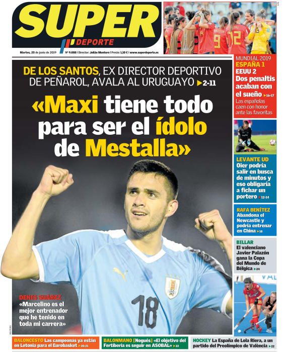 Portada SUPERDEPORTE viernes 25 junio 2019