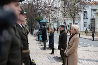 Meloni, Trudeu y Von der Leyen llegan a Kiev en el segundo aniversario de la invasión rusa