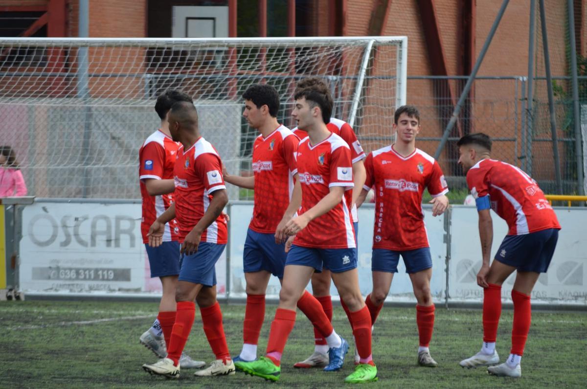 Un momento del partido frente al Rosal.