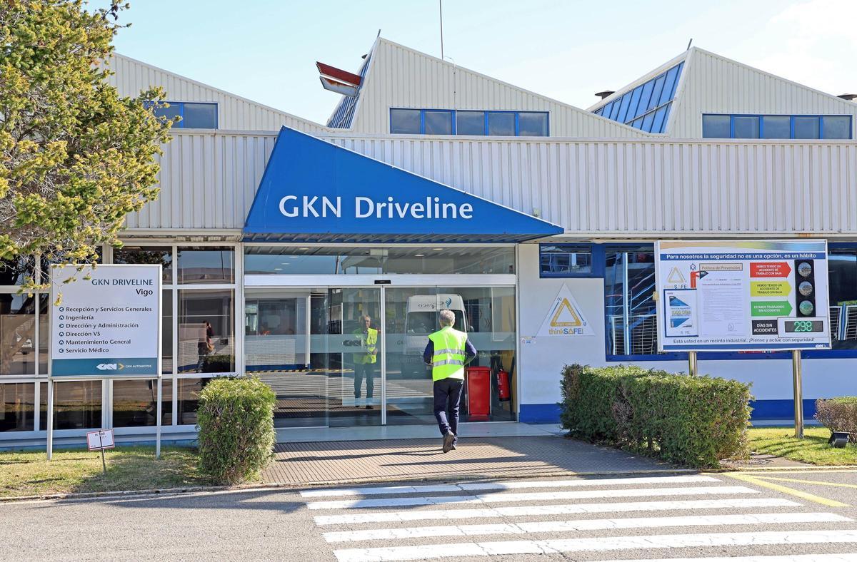 Exterior de la factoría de GKN Driveline Vigo, que aplicará un ERE para 75 personas