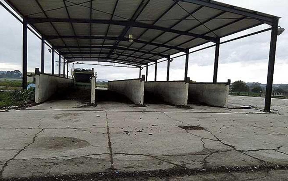 Vista de la planta de compostaje de Ariany.