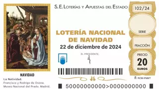 'La Natividad' ilumina el décimo de la Lotería de Navidad 2024