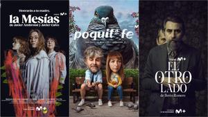 Los carteles de las series La Mesías, Poquita fe y El otro lado