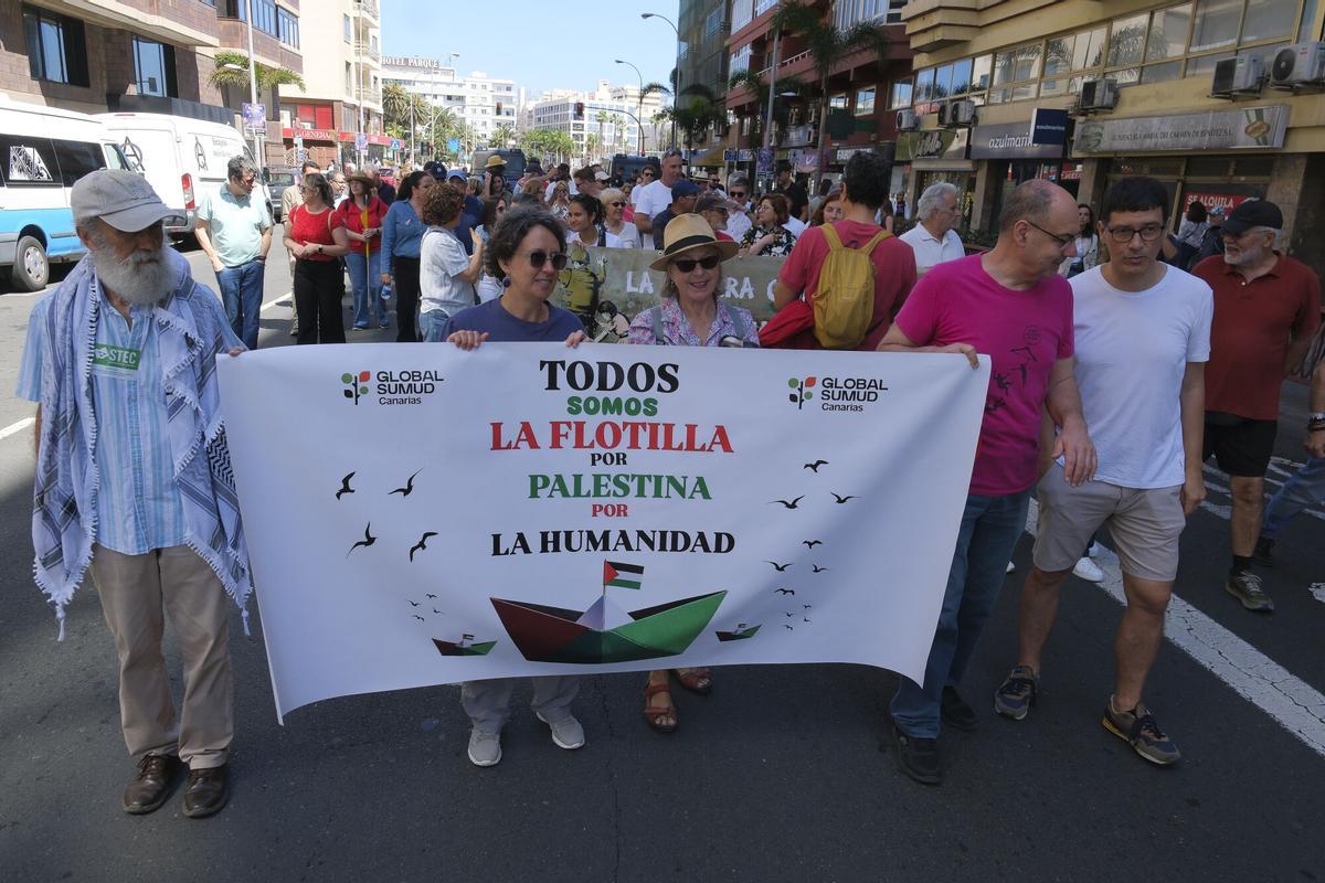 Manifestación por el Día de los Trabajadores en Las Palmas de Gran Canaria