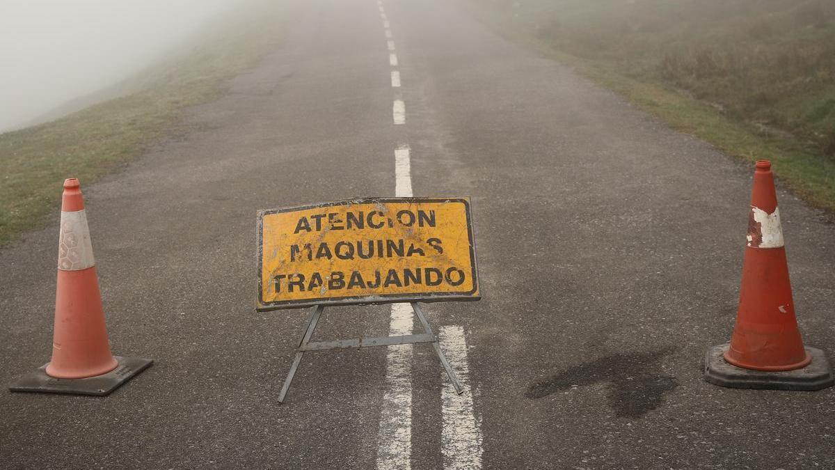 La carretera de la Cubilla, cerrada por las últimas obras.