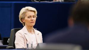 La presidenta de la Comisión Europea, Ursula von der Leyen