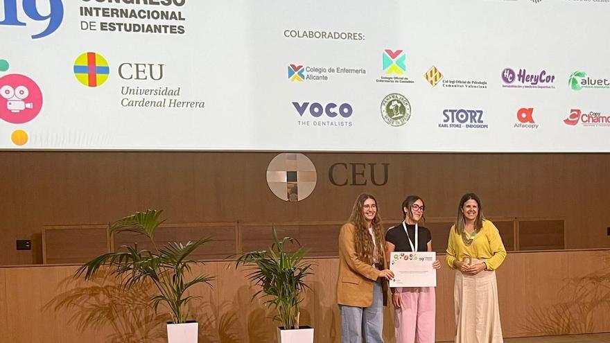 Alumnas de Enfermería del CEU de Elche, premiadas en el 19º Congreso Internacional de Estudiantes