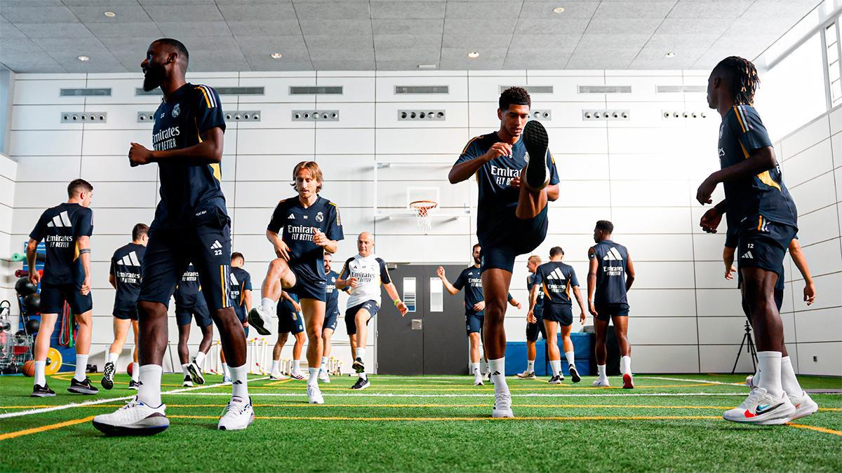 El Real Madrid se entrena pensando en Osasuna