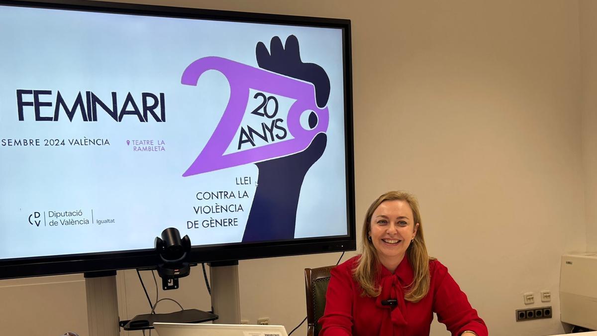 Presentación del Feminario, hoy, en la Diputación de Valencia.
