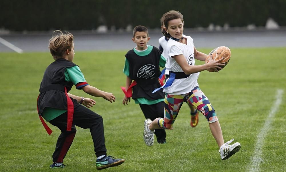 Los All Blacks dirigen un entrenamiento con alumnos en Gijón