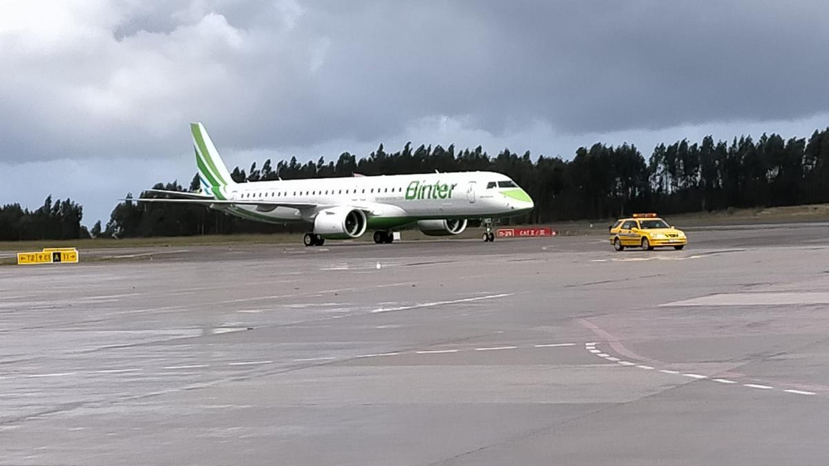 Uno de los aviones de la compañía Binter.