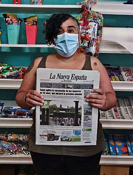 Ester Cáceres, del quiosco “La Pepa”. | Ricardo Solís