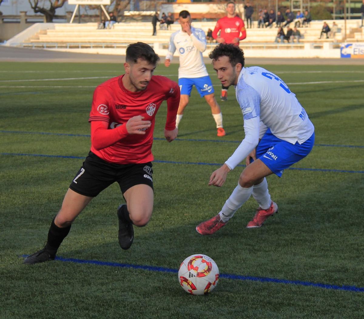 El Ontinyent 1931 en el partido de la pasada jornada ante la Vall d'Uixó.