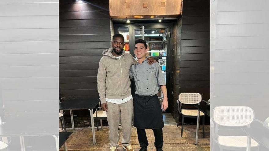 Vídeo | Samuel Umtiti, excampeón del mundo, visita por sorpresa un restaurante de Zaragoza