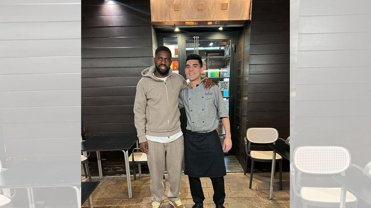 Vídeo | Samuel Umtiti, excampeón del mundo, visita por sorpresa un restaurante de Zaragoza