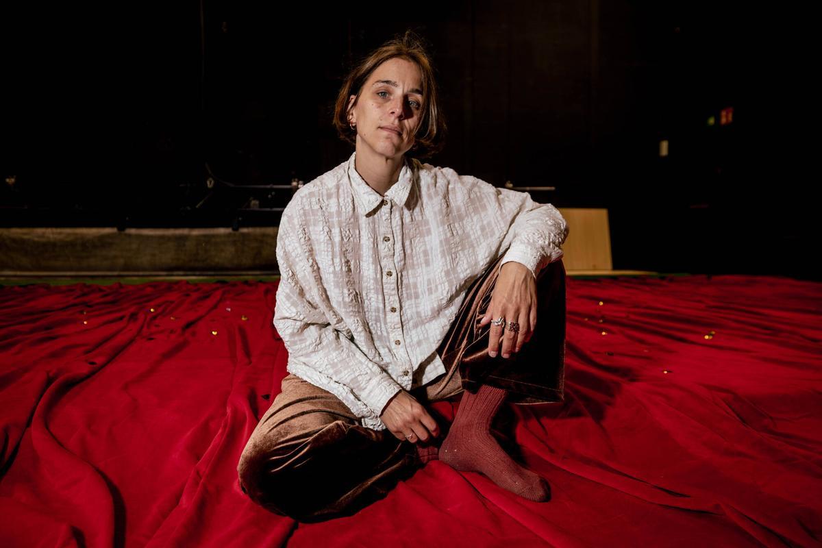 La actriz Nausicaa Bonnín, fotografiada en el Teatre Lliure de Barcelona.