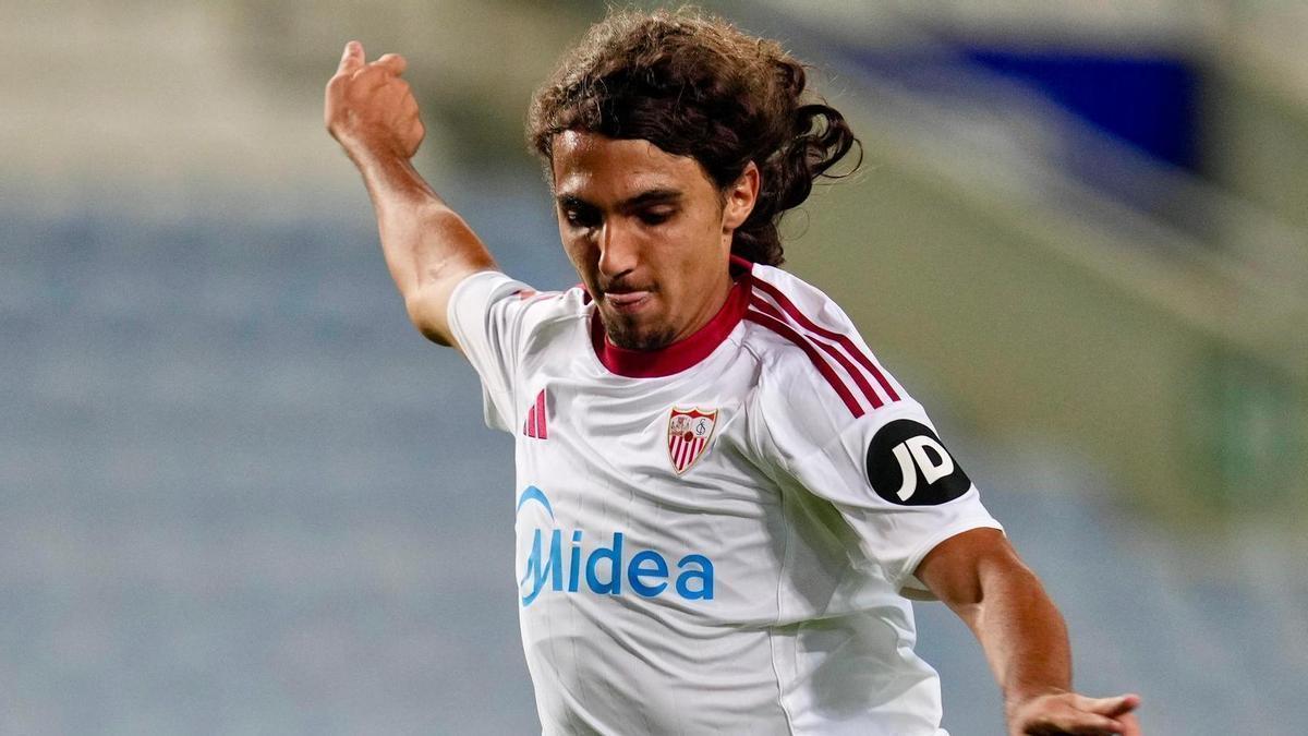 Nico Guillen, canterano del Sevilla FC, en la pasada pretemporada