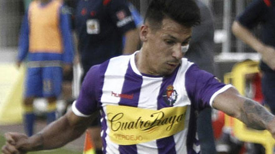 El jugador paraguayo del Real Valladolid, Hernan Pérez