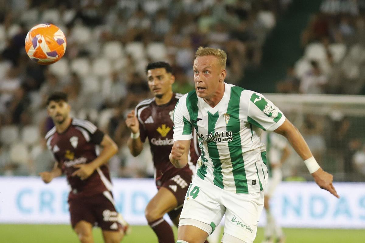 Obolskii durante la última jornada de la pasada temporada, ante el Albacete.