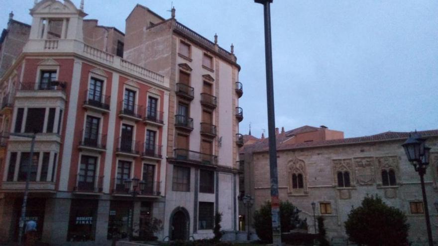 La plaza de Zorrilla, esta mañana.