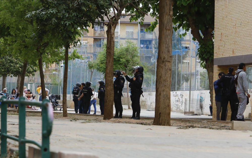 Operación policial en Burjassot