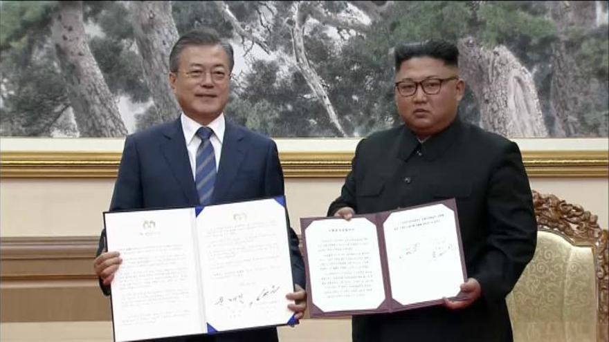 Seúl y Pyongyang se comprometen a eliminar las armas nucleares de la península de Corea