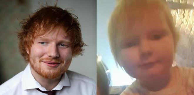 Ed Sheeran y su pequeño doble