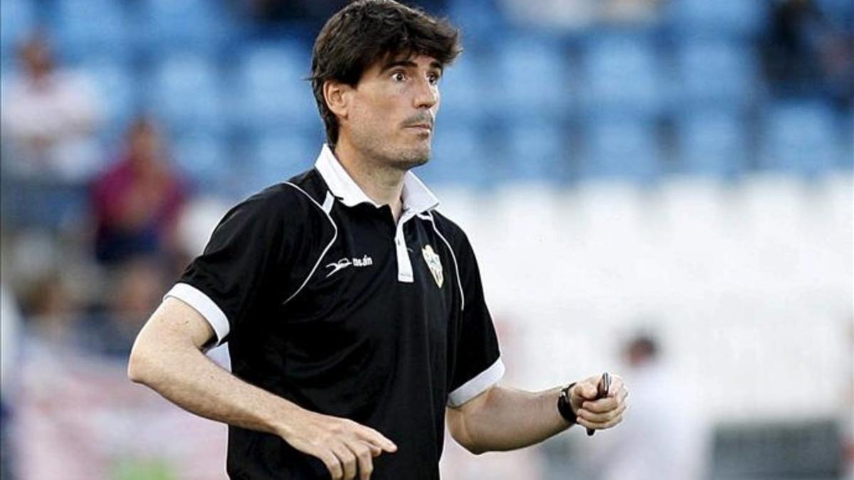 Antía, en su etapa de segundo entrenador del Almería en la temporada 2011-12