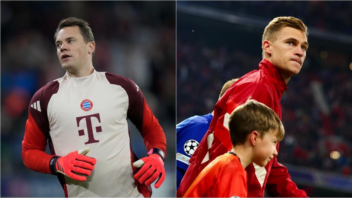 Manuel Neuer y Joshua Kimmich con el Bayern de Múnich