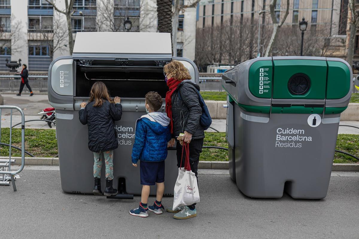 Los nuevos contenedores de Barcelona.