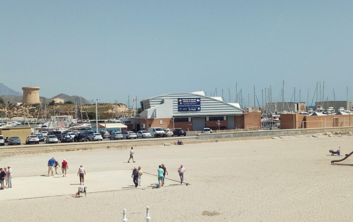 Vista de la lonja de El Campello