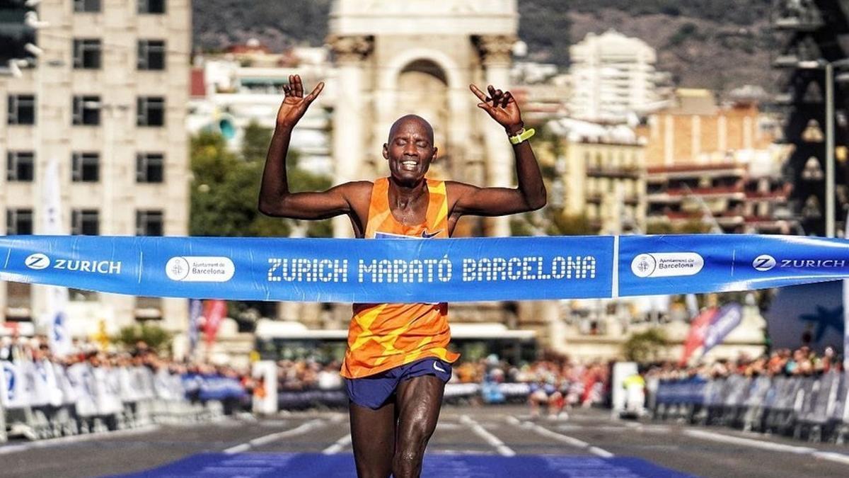 Kosgei, ganador del reciente maratón de Barcelona