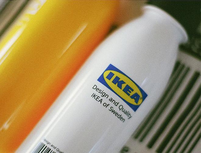 Botella metálica de Ikea