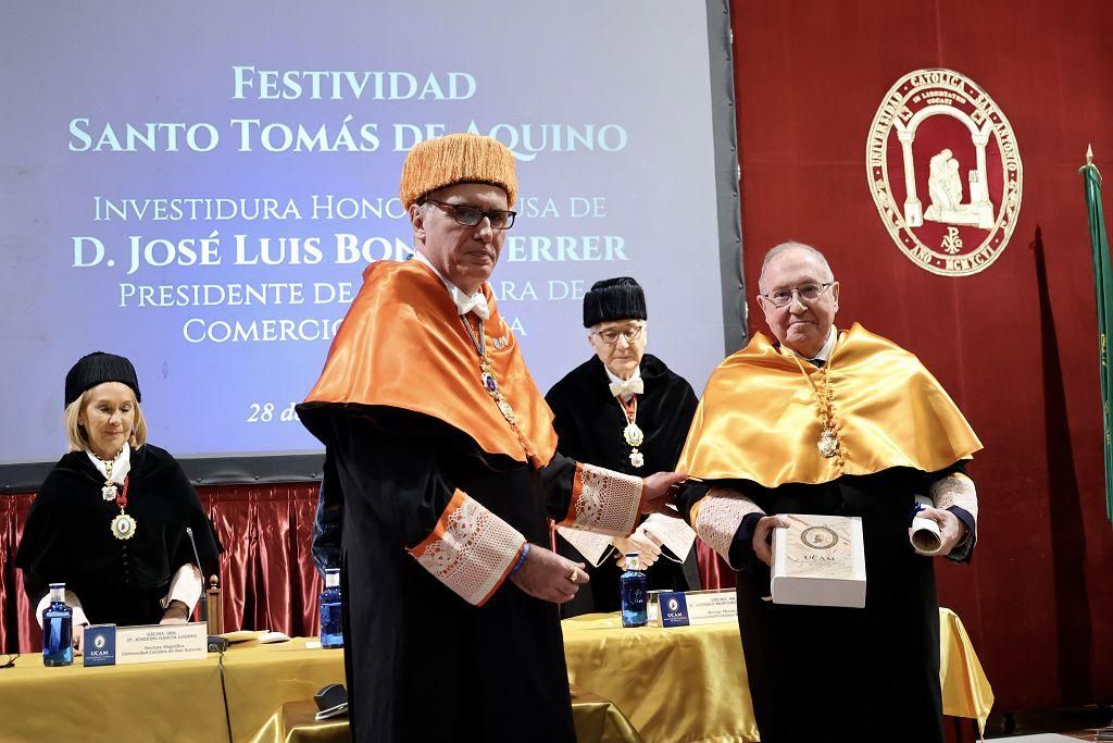 Acto de celebración de Santo Tomás de Aquino en la UCAM