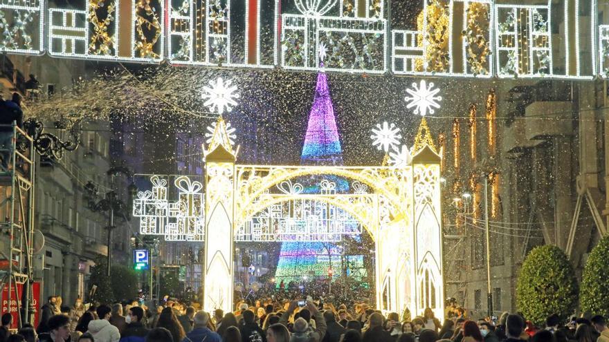 Las luces de la Navidad de Vigo se encenderán todos los días a las 18.30 horas.