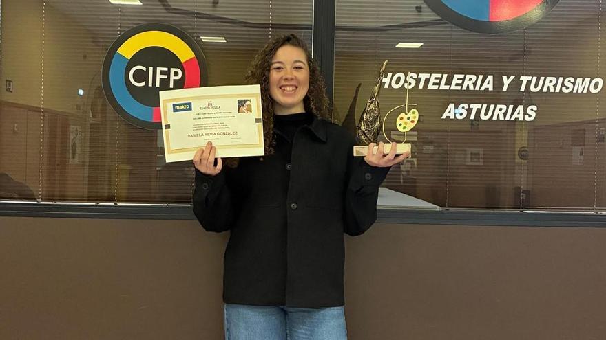 Daniela Hevia, la alumna de la Escuela de Hostelería de Gijón que se ha coronado en Madrid: "Es un orgullo"