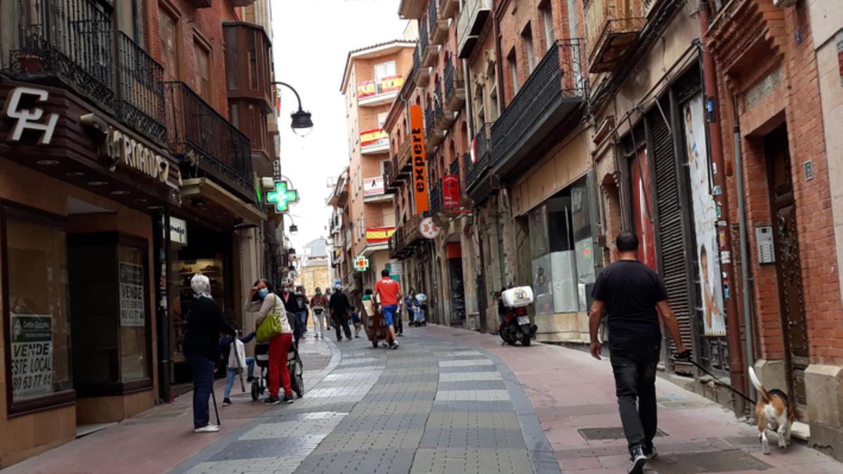 Calle la Rúa en Benavente. / E. P.