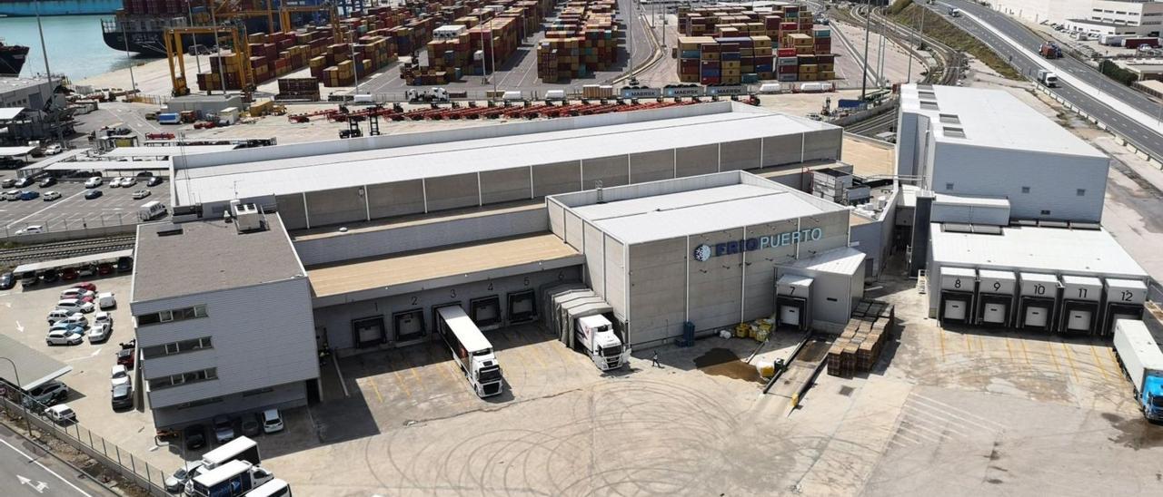 Instalaciones de Friopuerto, próximas a la terminal de Cosco en el Puerto de València, adquiridas por Agro Merchants al Grupo Romeu.  | LEVANTE-EMV