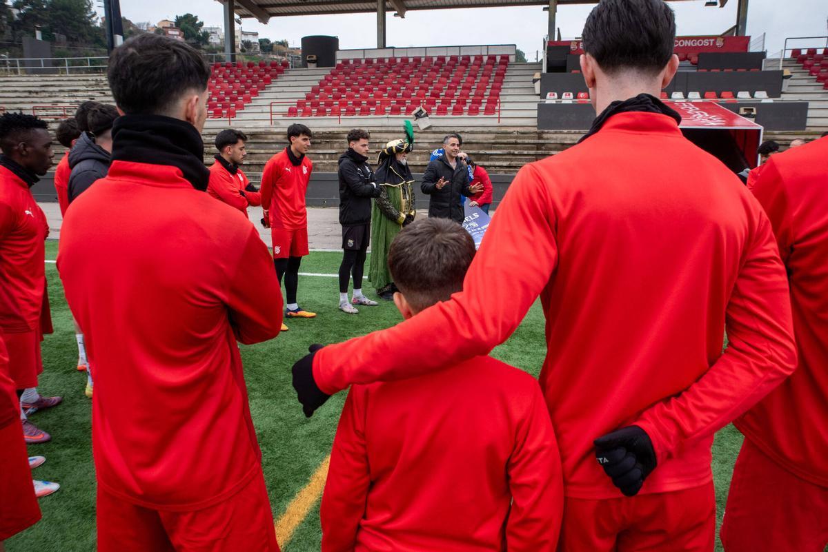 Imatges de l'últim entrenament de l'any del Centre d'Esports Manresa