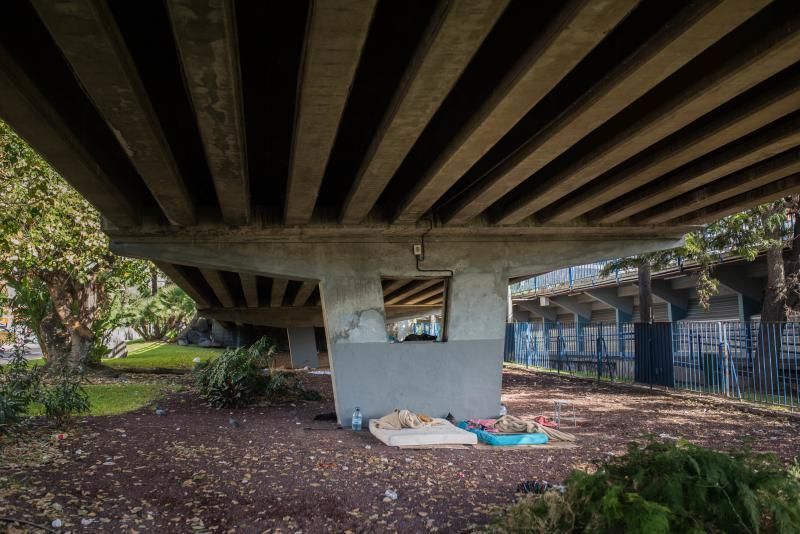 Lugar en el que ha sido hallado un cadáver, al parecer de un indigente, en Santa Cruz de Tenerife| 23/11/2019 | Fotógrafo: Carsten W. Lauritsen